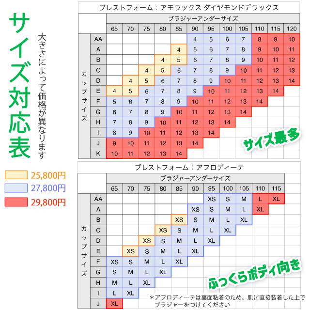 メンズオーダーブラ サイズ2